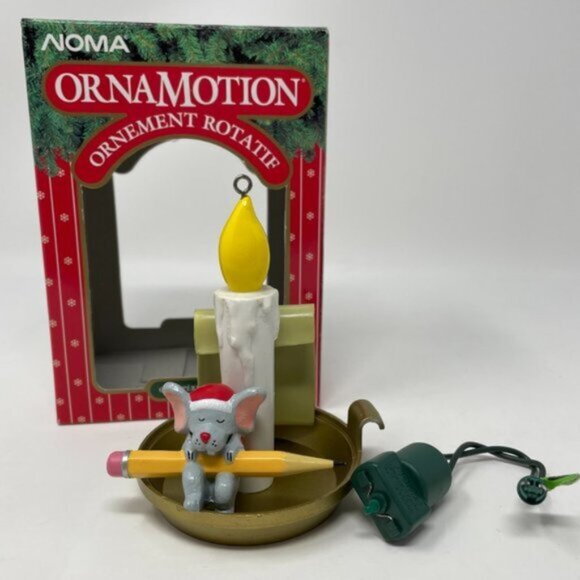 NOMA Ornamotion “Dear Santa” Holiday Christmas Rotating Ornament Vintage - Picture 2 of 13